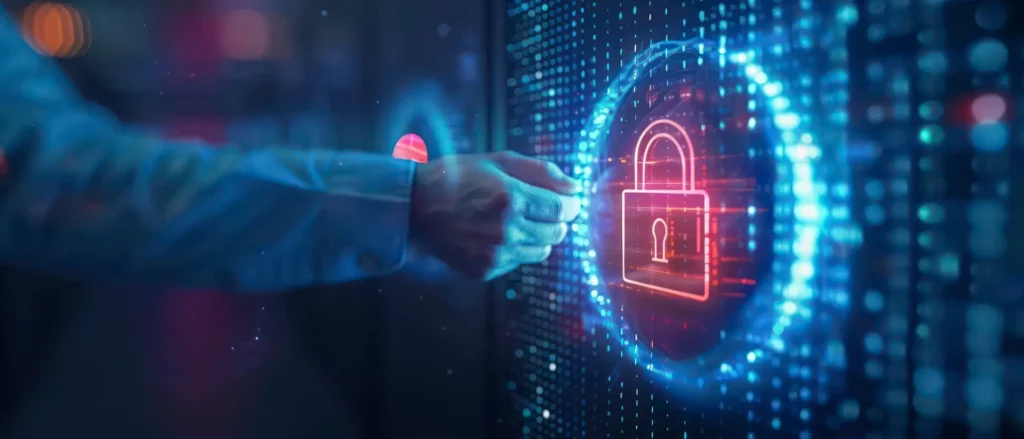 Cybersecurity toegangsbeheer bescherming concept