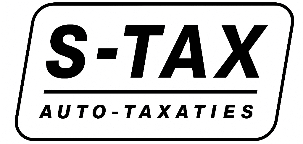 S-Tax logo zwart outline
